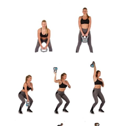 Kettlebell hantle neoprenowe - 18 kg MOVIT Kettlebell hantle neoprenowe - 18 kg MOVIT