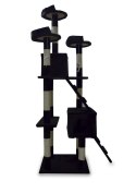 Drapak drzewko Legowisko Wieża dla Kota 170cm Czarny ANIMEL
