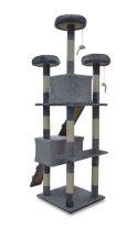 Drapak drzewko Legowisko Wieża dla Kota 170cm Jasnoszary ANIMEL