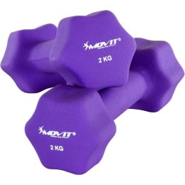 Zestaw 2 x Hantle neoprenowe MOVIT 2 kg MOVIT